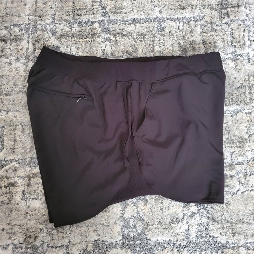 Member's Mark Women's Active Woven Rib Running Shorts Black Size XXL - Picture 6 of 12